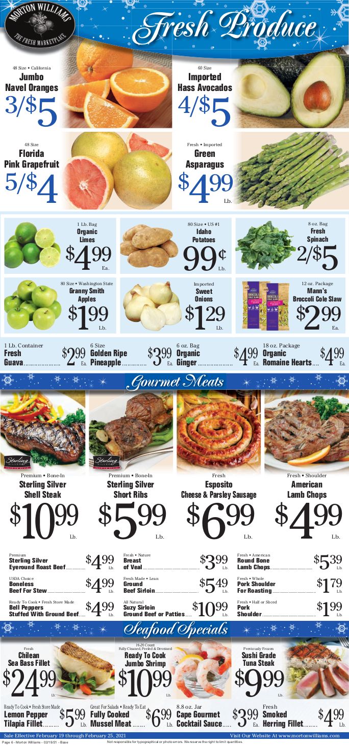Morton Williams Weekly Ad Flyer February 19 to February 25, 2021