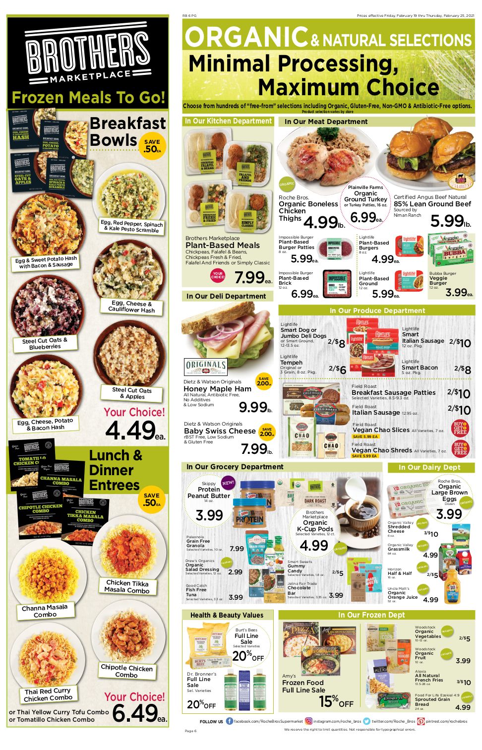 Roche Bros. Supermarkets Weekly Ad Flyer February 19 to February 25, 2021