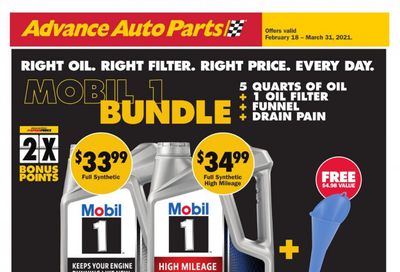 Advance Auto Parts Weekly Ad Flyer February 18 to March 31