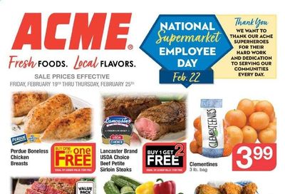 ACME Weekly Ad Flyer February 19 to February 25