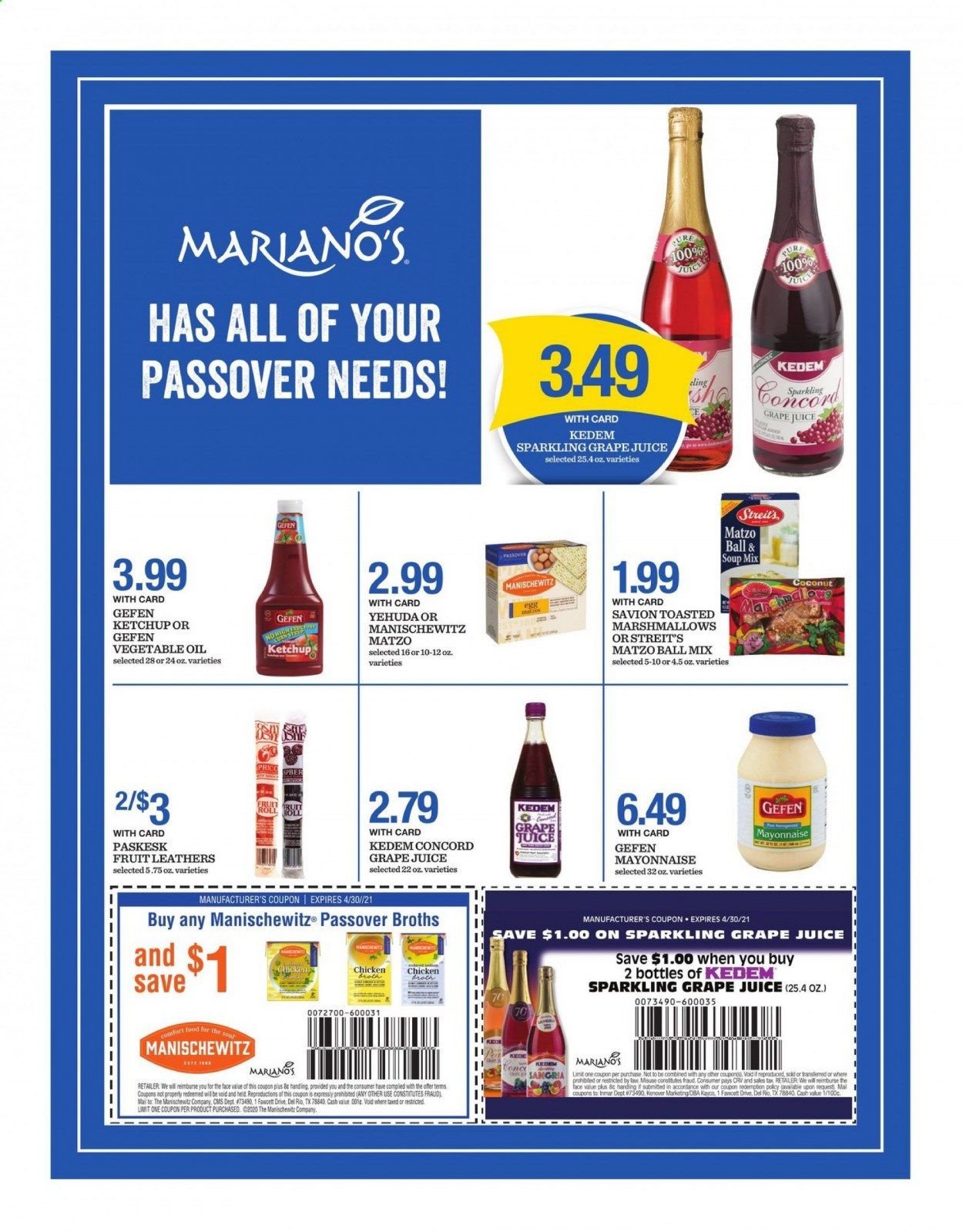 Mariano’s Weekly Ad Flyer February 17 to April 4