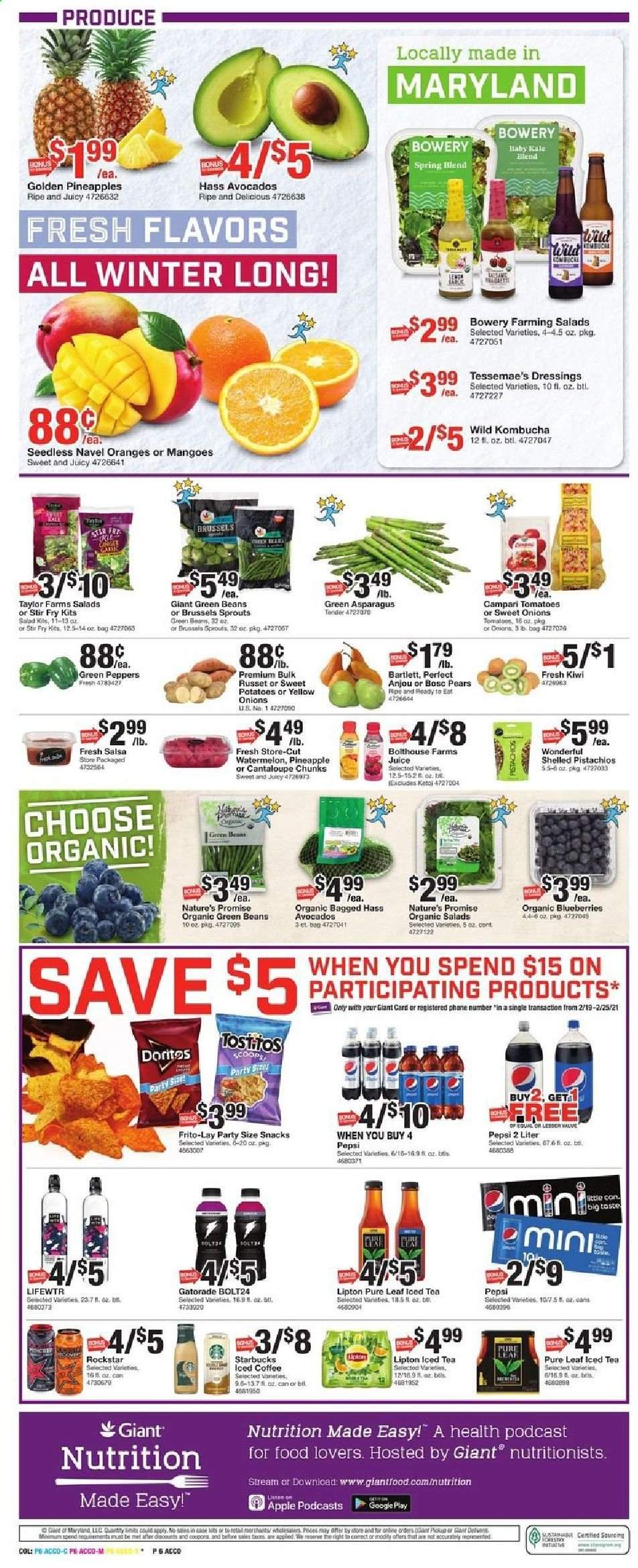 Giant Food Weekly Ad Flyer February 19 to February 25