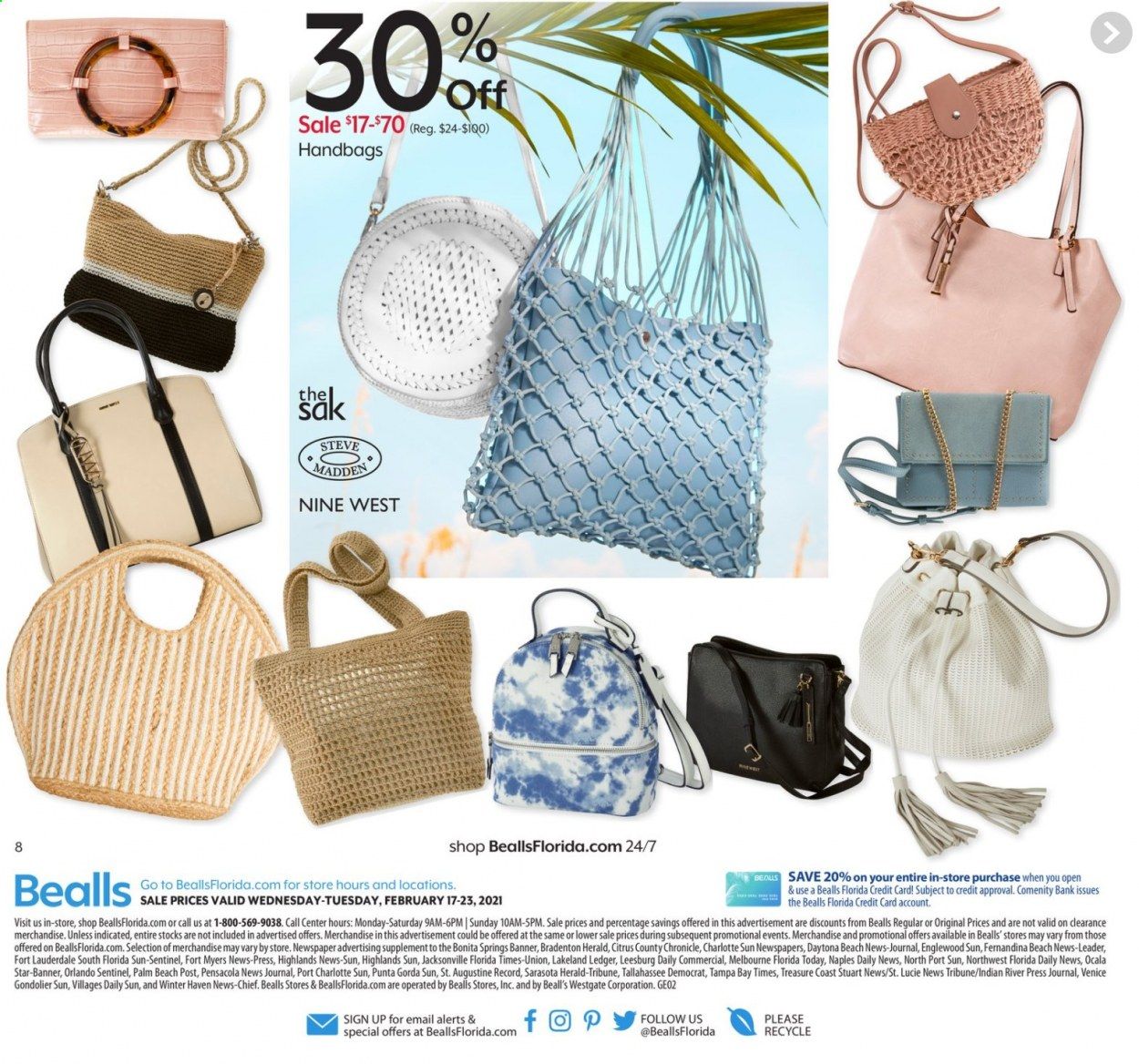 Bealls Florida Weekly Ad Flyer February 17 to February 23