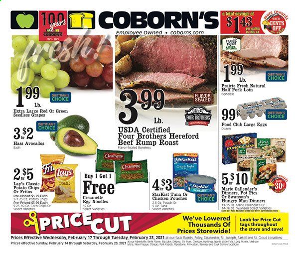Coborn's (MN, SD) Weekly Ad Flyer February 17 to February 23