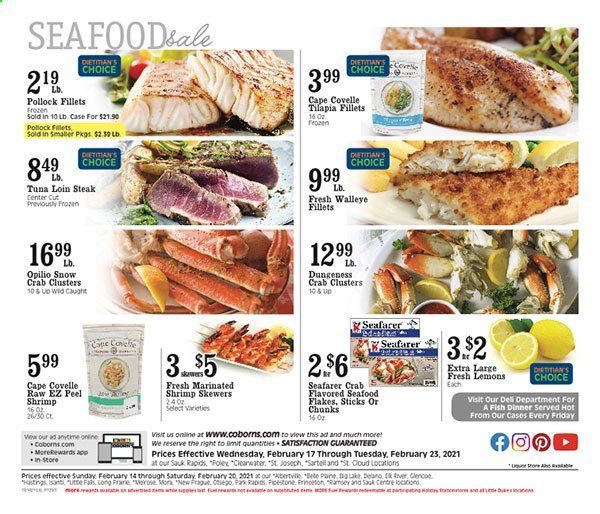 Coborn's (MN, SD) Weekly Ad Flyer February 17 to February 23