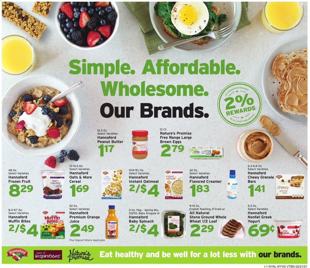 Hannaford (NY) Weekly Ad Flyer February 21 to February 27