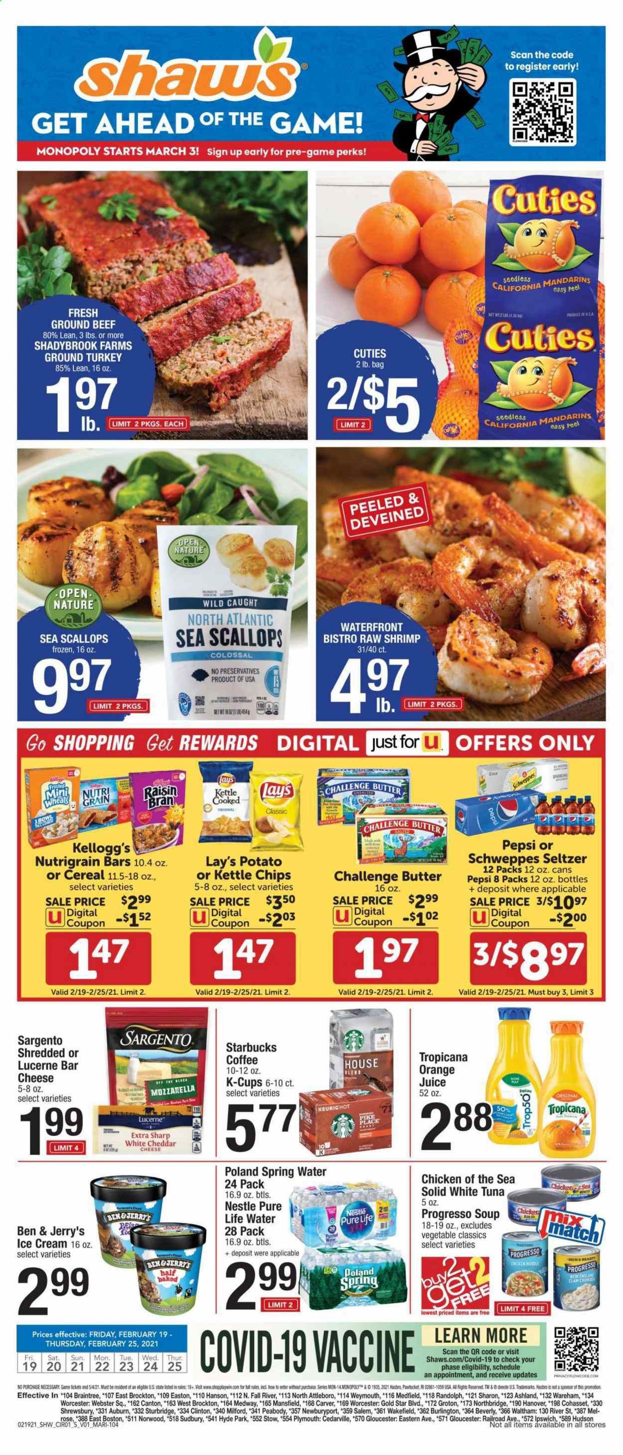 Shaw’s (MA, ME, NH, RI, VT) Weekly Ad Flyer February 19 to February 25