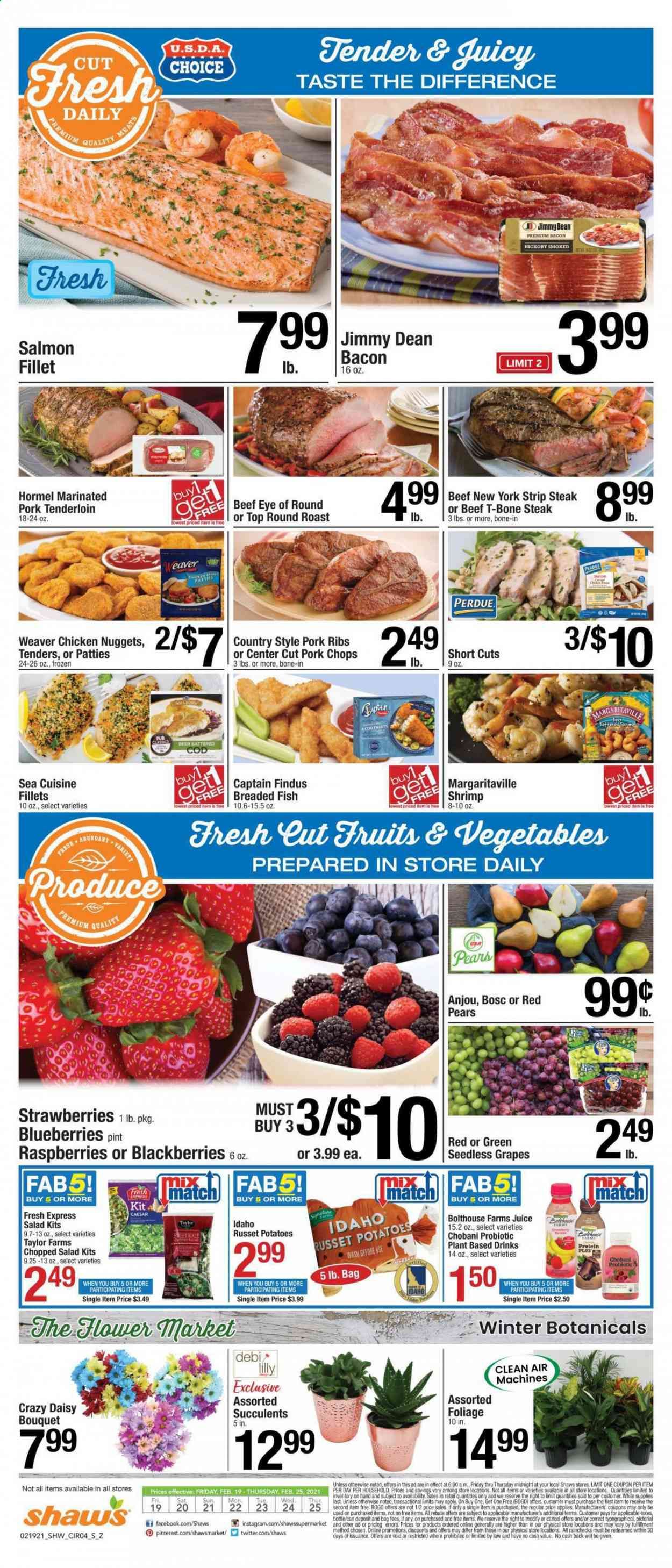Shaw’s (MA, ME, NH, RI, VT) Weekly Ad Flyer February 19 to February 25