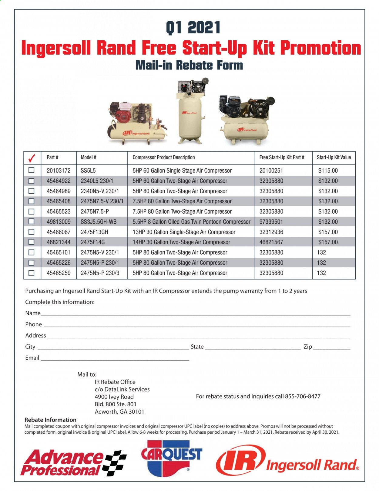 Carquest Weekly Ad Flyer January 1 to March 31
