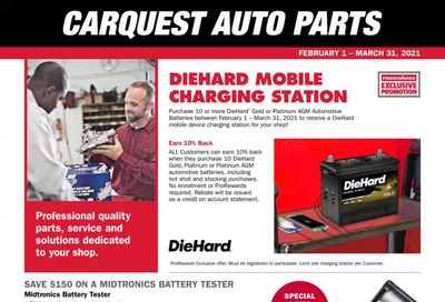 Carquest Weekly Ad Flyer February 1 to March 31