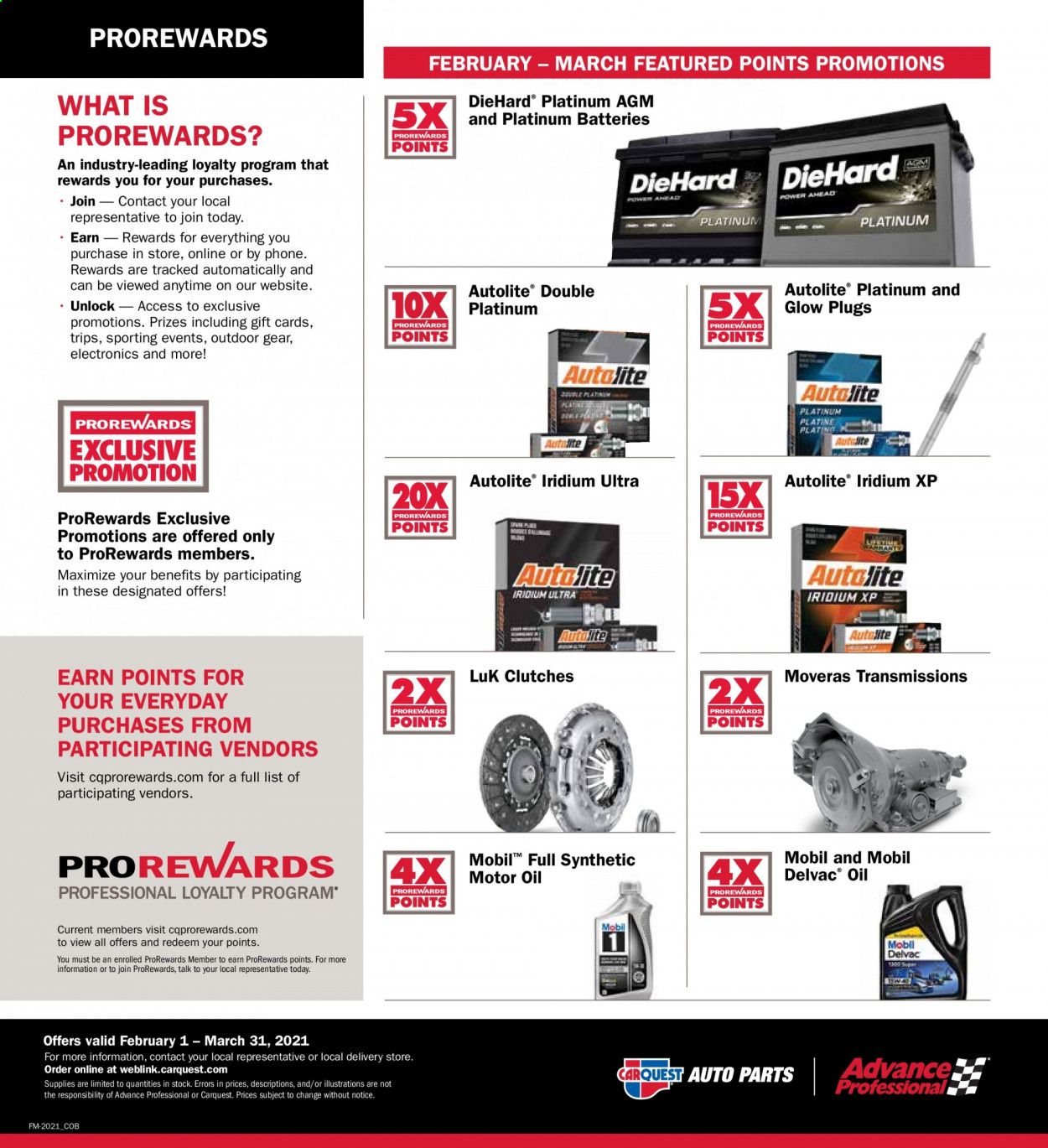 Carquest Weekly Ad Flyer February 1 to March 31