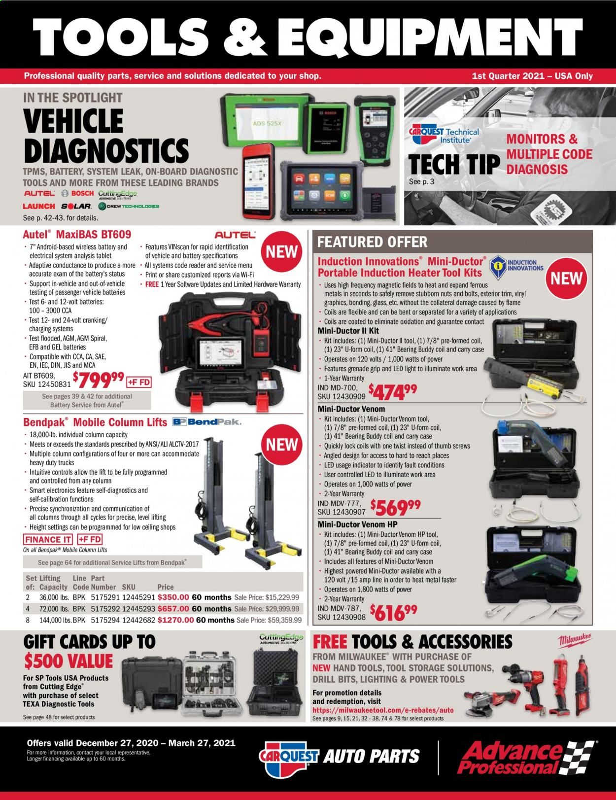 Carquest Weekly Ad Flyer December 27 to March 27