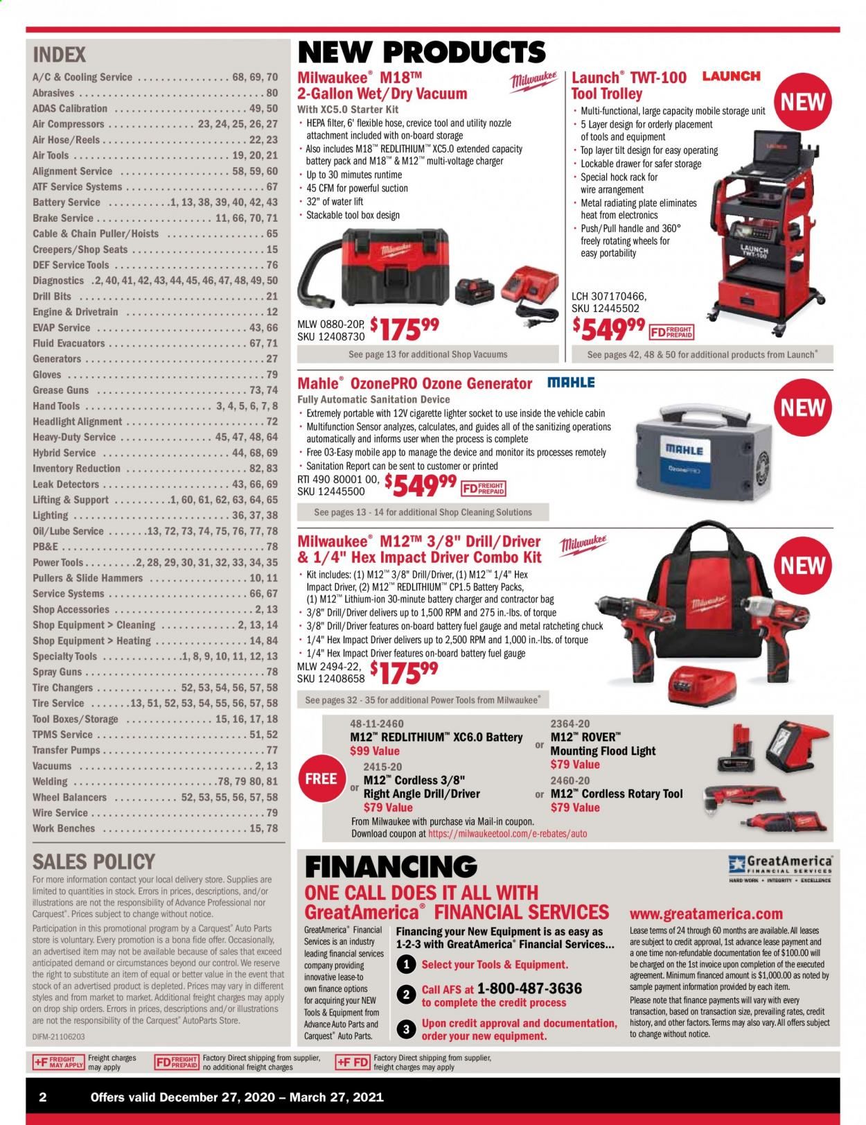Carquest Weekly Ad Flyer December 27 to March 27
