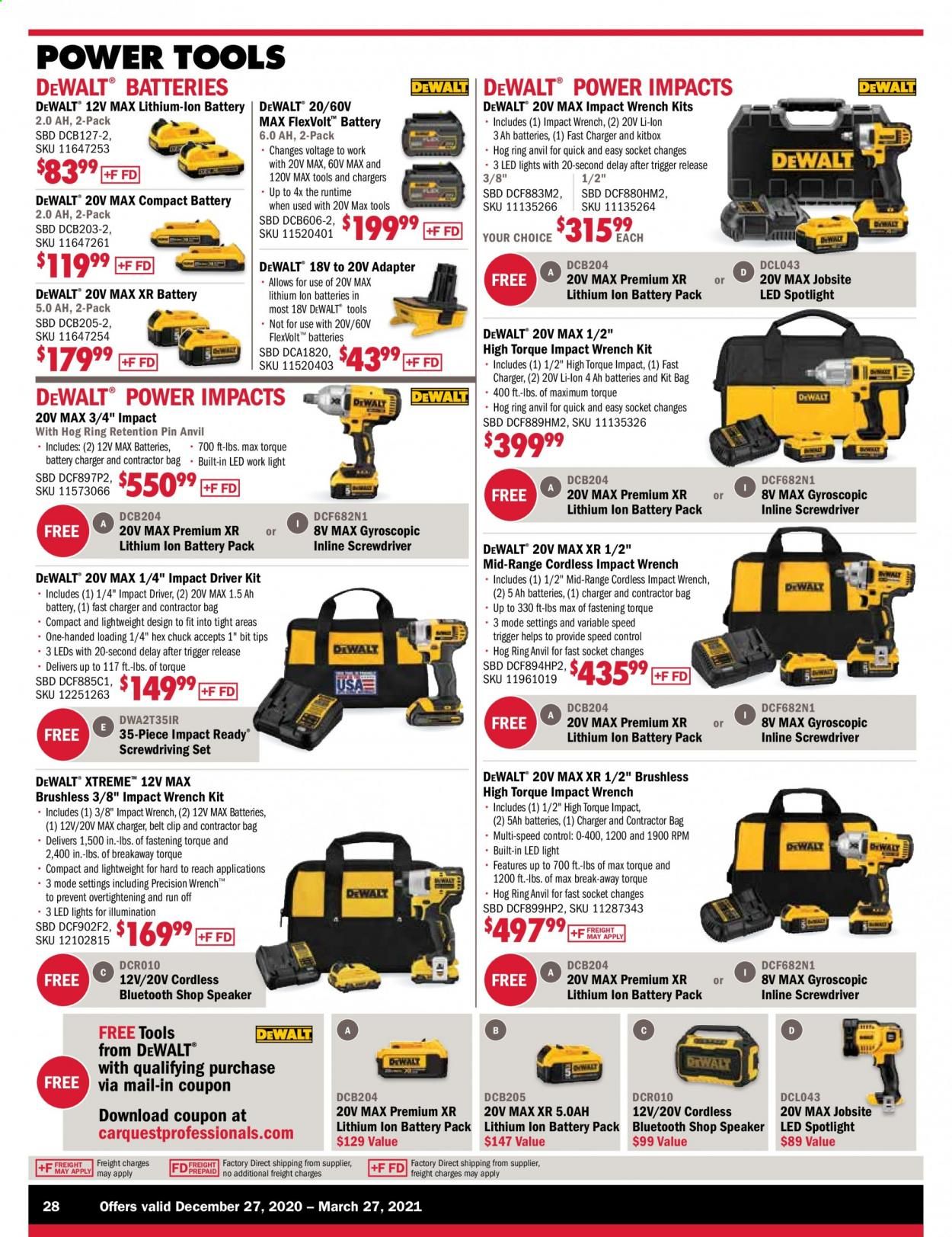 Carquest Weekly Ad Flyer December 27 to March 27
