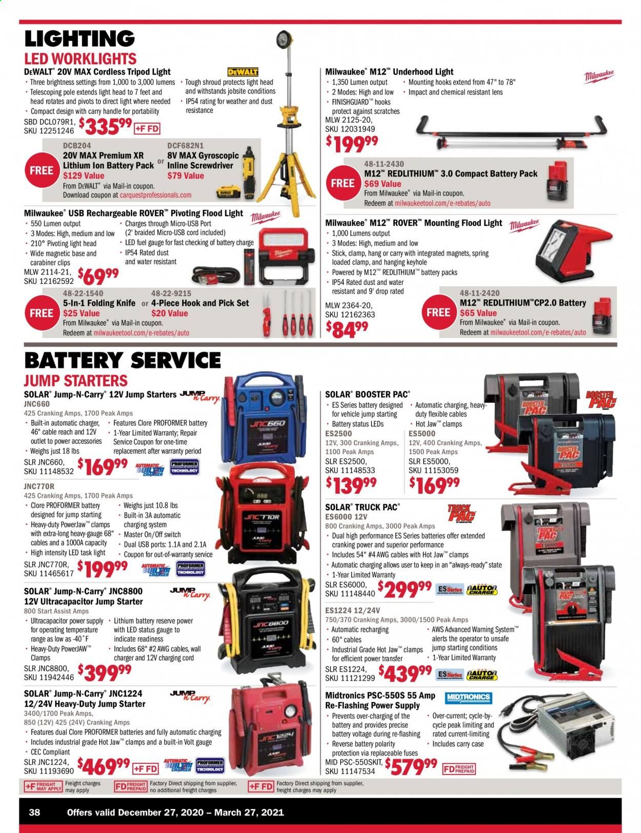 Carquest Weekly Ad Flyer December 27 to March 27