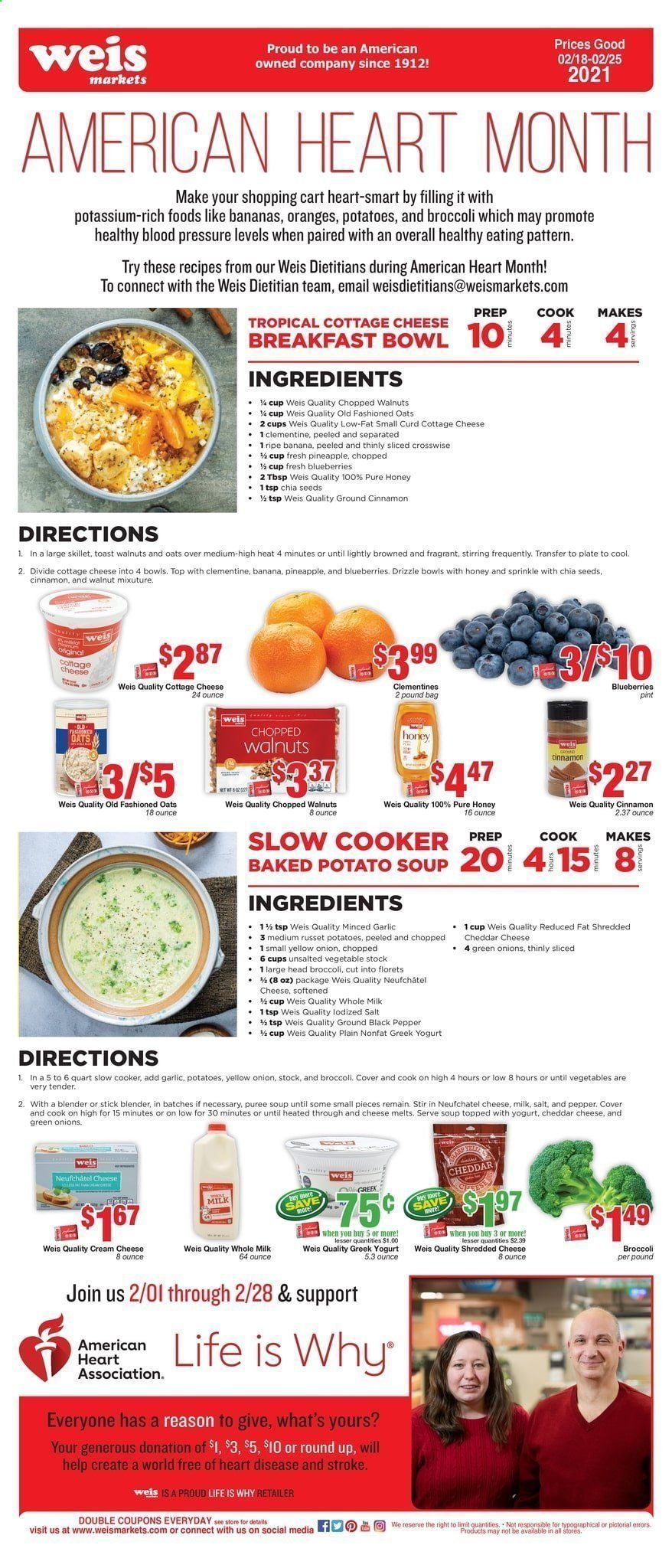 Weis Weekly Ad Flyer February 18 to February 25