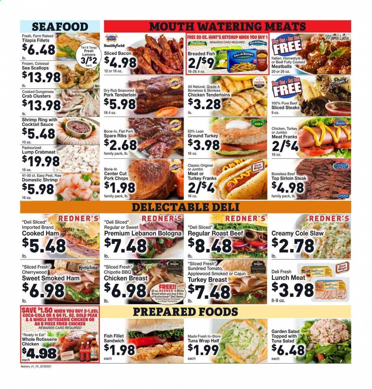 Redner's Markets Weekly Ad Flyer February 18 to February 24