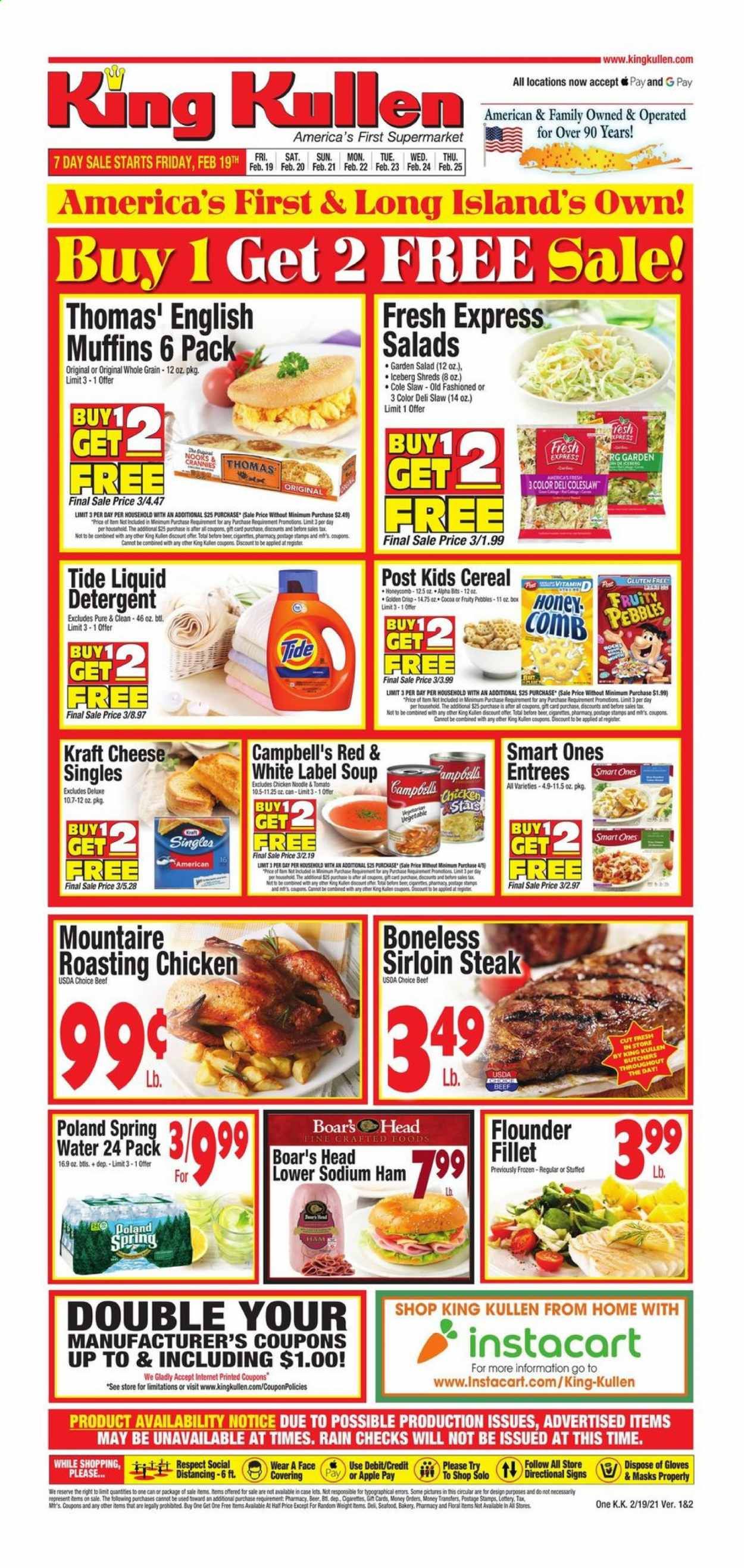 King Kullen Weekly Ad Flyer February 19 to February 25