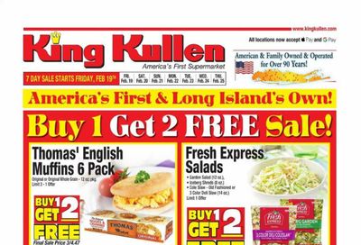 King Kullen Weekly Ad Flyer February 19 to February 25