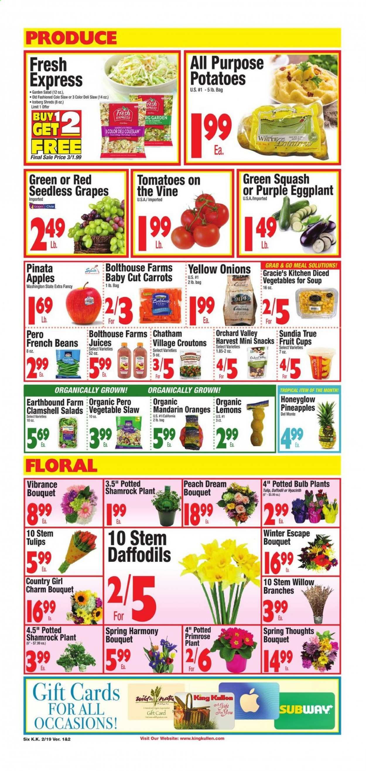 King Kullen Weekly Ad Flyer February 19 to February 25