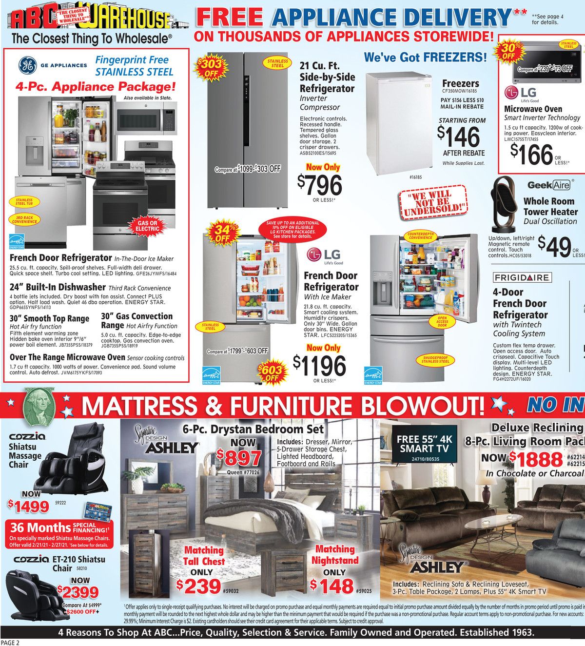 ABC Warehouse Weekly Ad Flyer February 21 to February 27, 2021