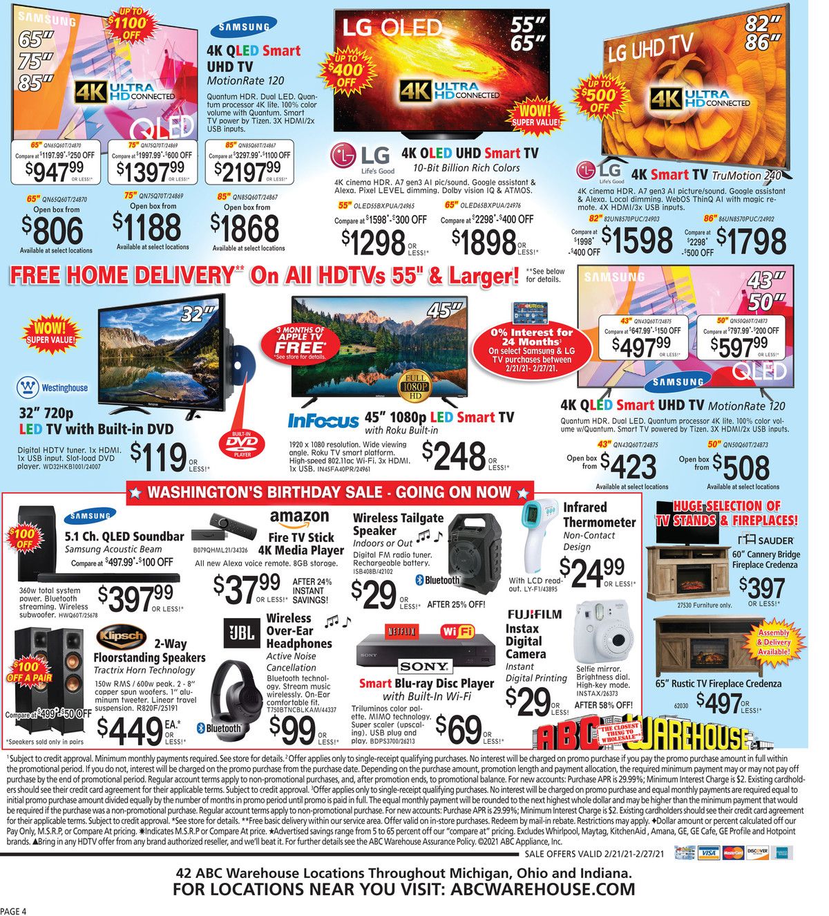 ABC Warehouse Weekly Ad Flyer February 21 to February 27, 2021