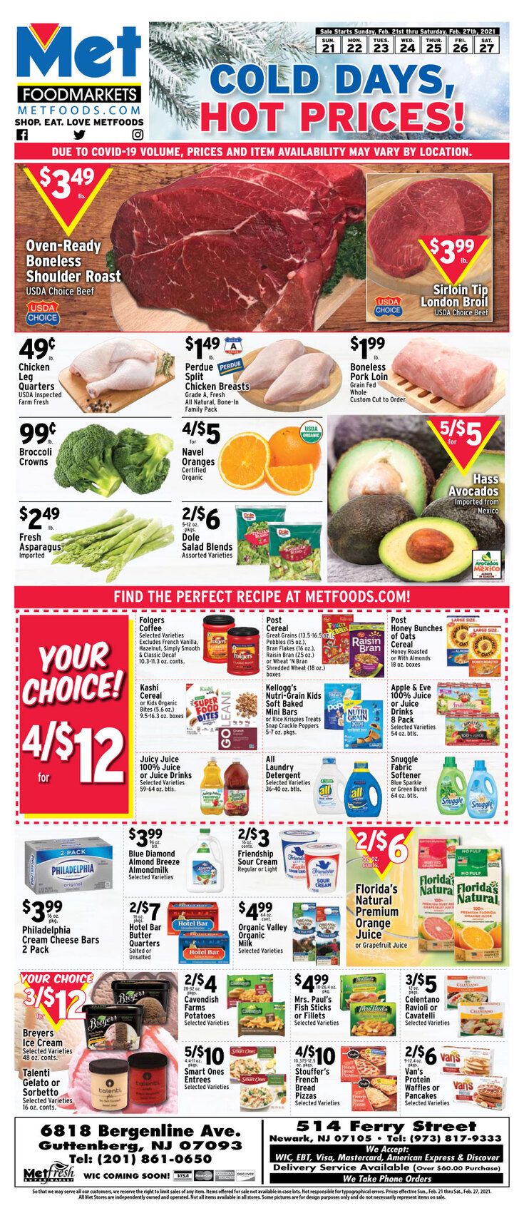 Met Foodmarkets Weekly Ad Flyer February 21 to February 27, 2021