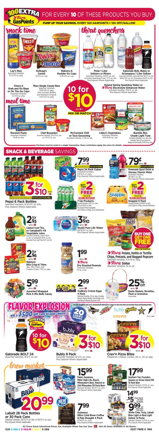 Tops Friendly Markets Weekly Ad Flyer February 21 to February 27, 2021