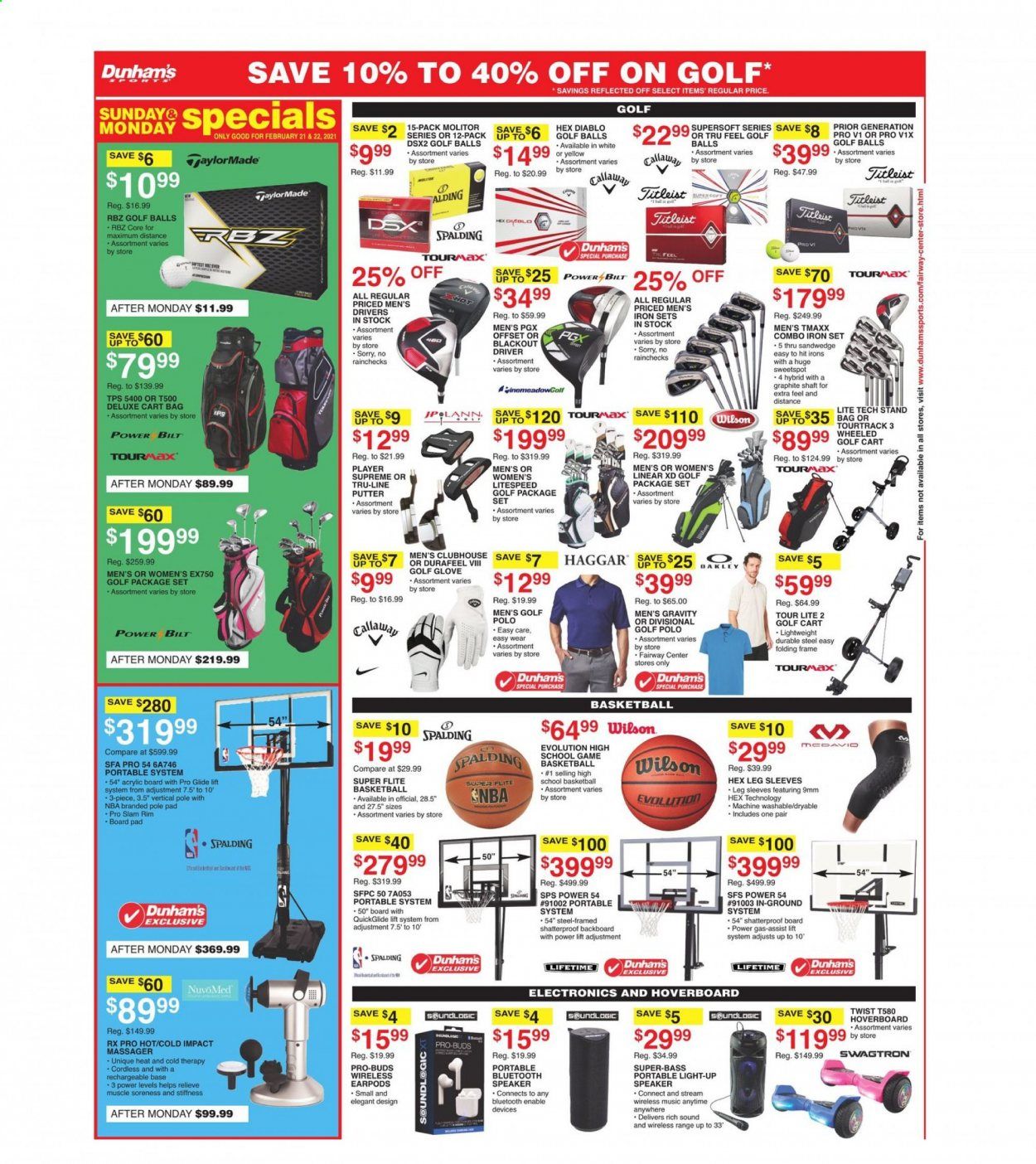 Dunham's Sports (MI, PA, WI) Weekly Ad Flyer February 20 to February 25