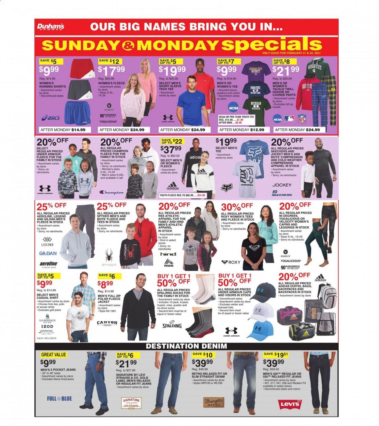 Dunham's Sports Weekly Ad Flyer February 20 to February 25
