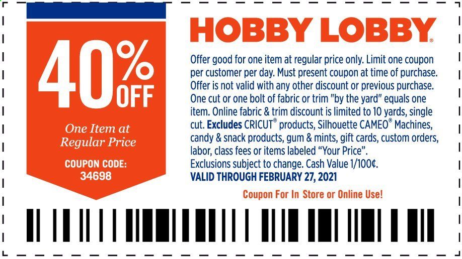 Hobby Lobby Weekly Ad Flyer February 21 to February 27