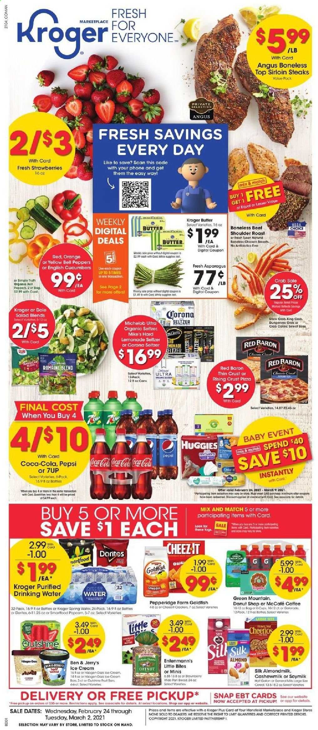 Kroger (GA, IL, LA, MI, OK, SC, TN, TX, VA) Weekly Ad Flyer February 24 to March 2