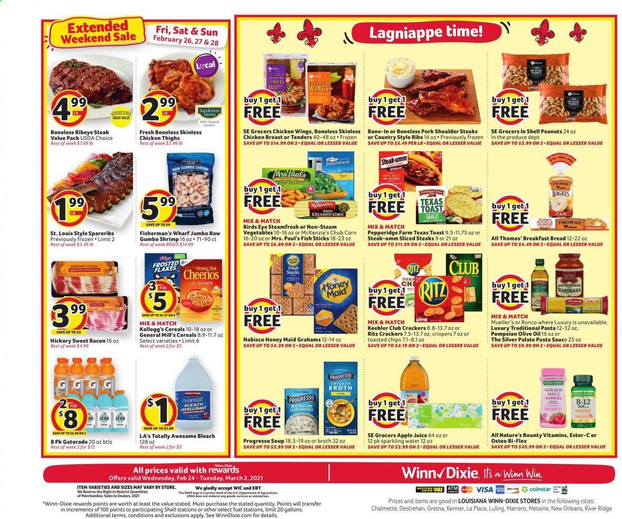 Winn Dixie (AL, FL, GA, LA, MS) Weekly Ad Flyer February 24 to March 2