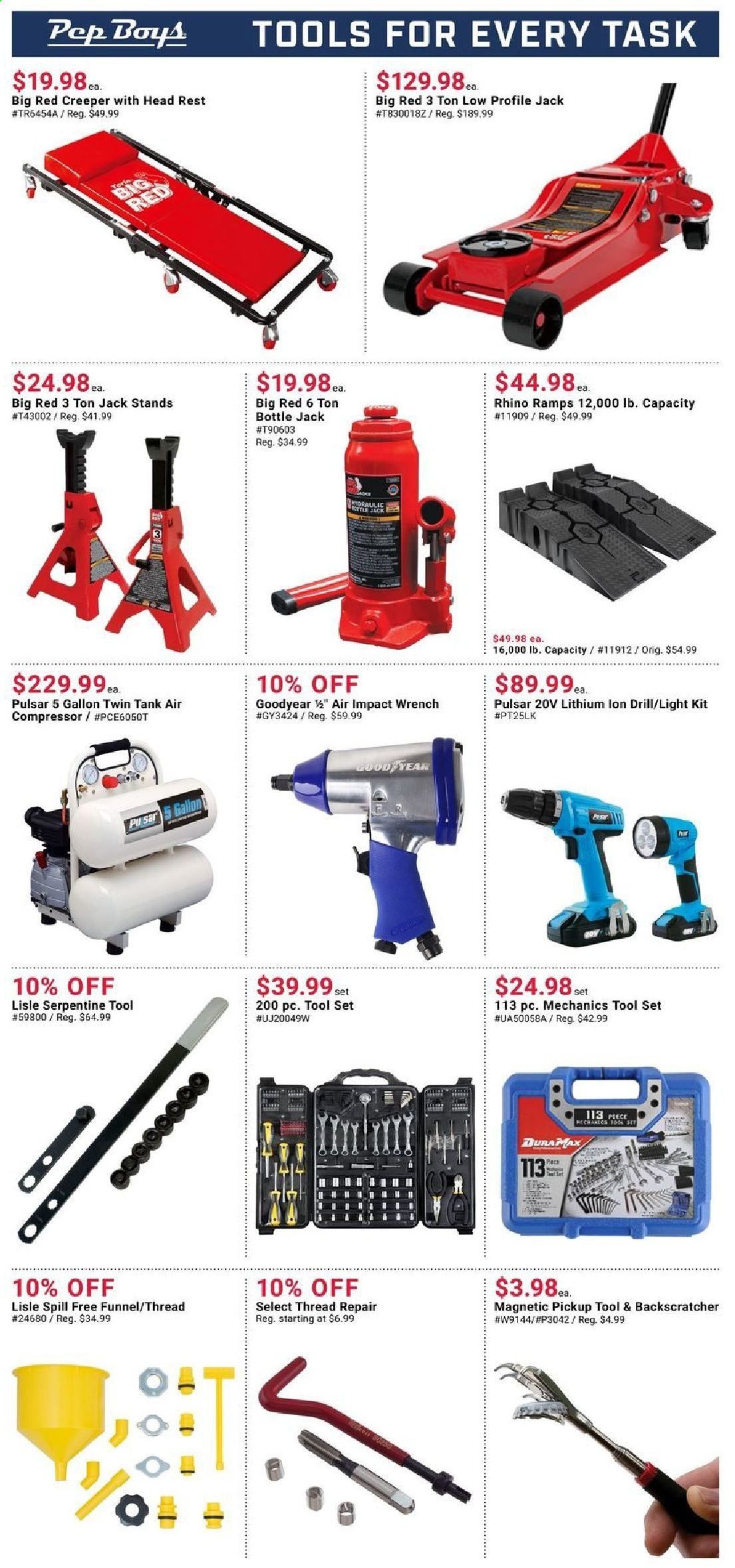 Pep Boys Weekly Ad Flyer February 21 to March 27