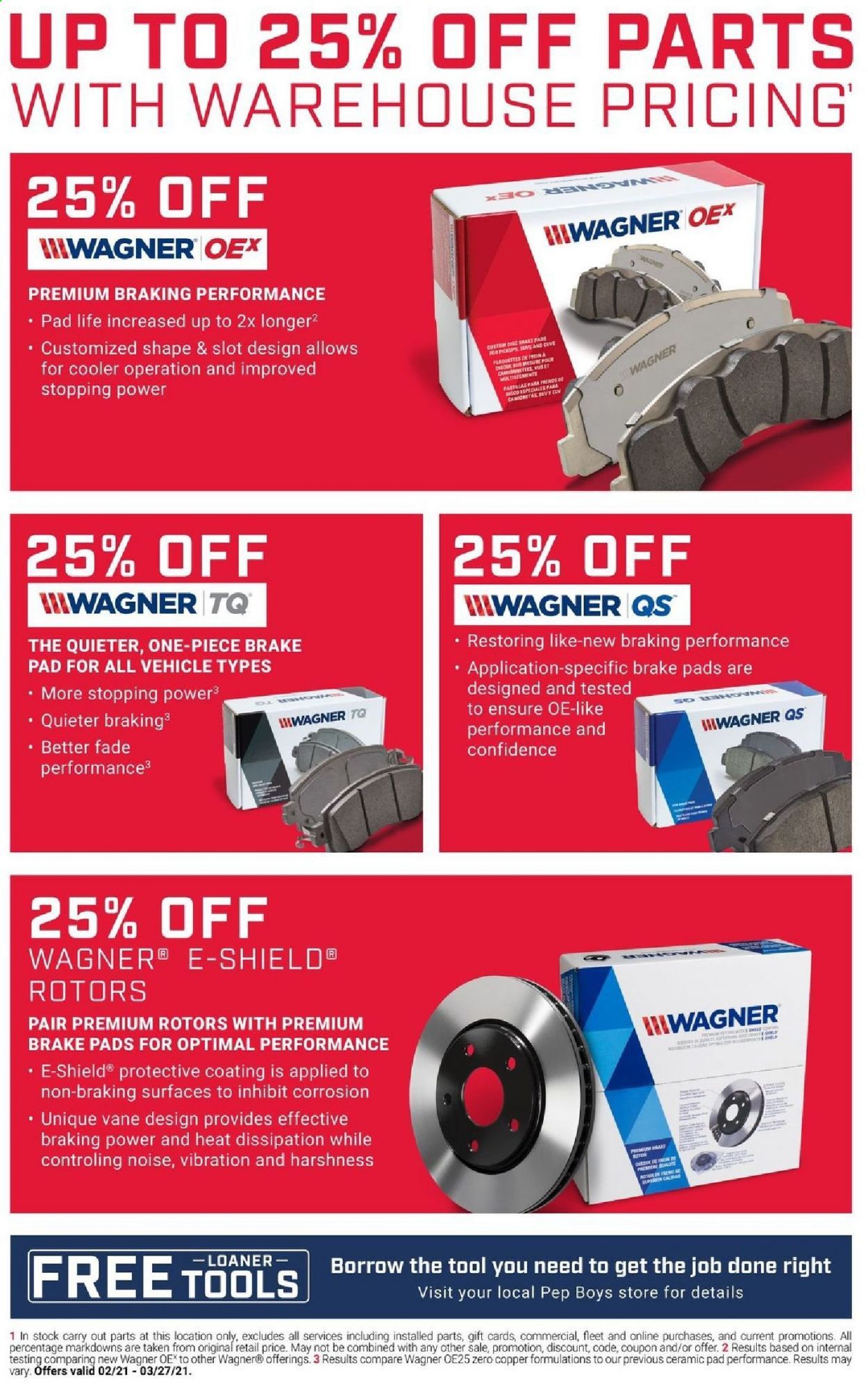 Pep Boys Weekly Ad Flyer February 21 to March 27