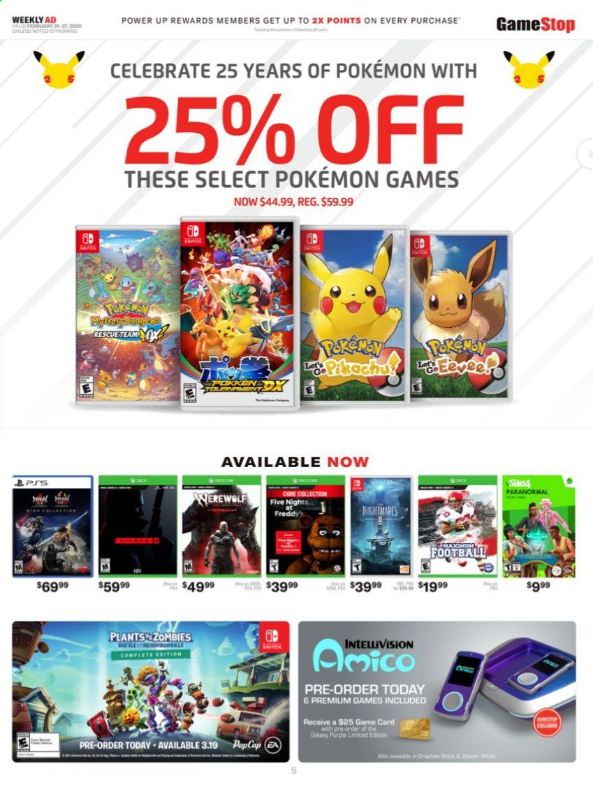 GameStop Weekly Ad Flyer February 21 to February 27