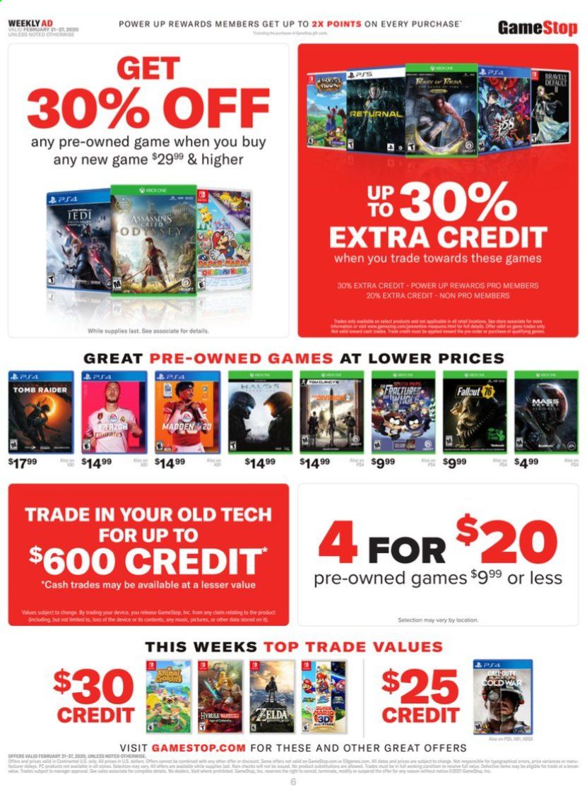 GameStop Weekly Ad Flyer February 21 to February 27