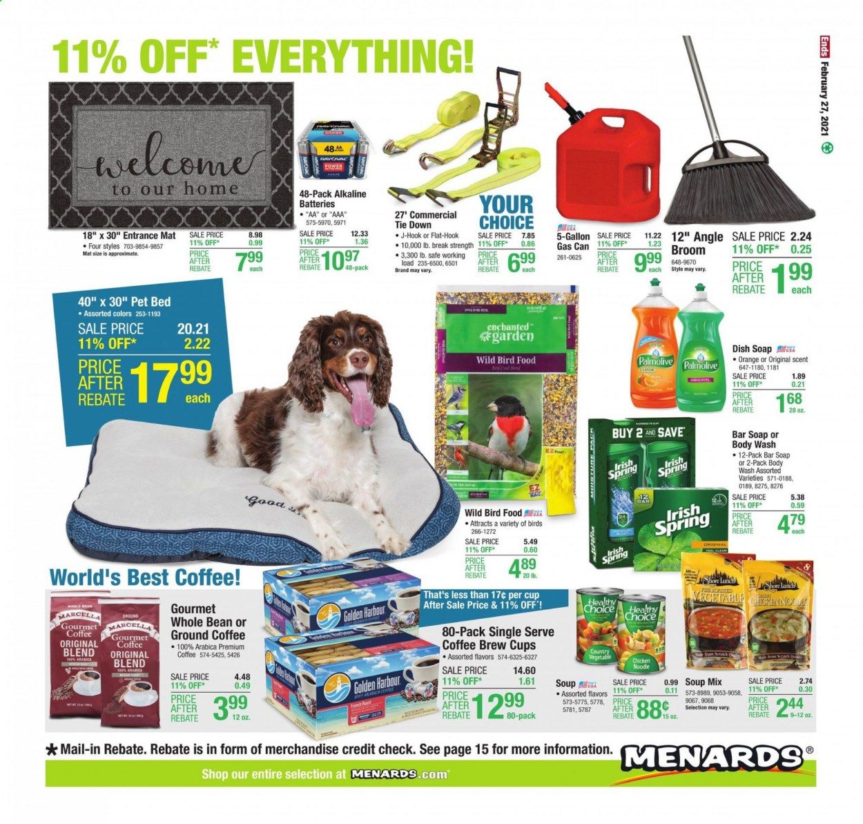 Menards Weekly Ad Flyer February 21 to February 27