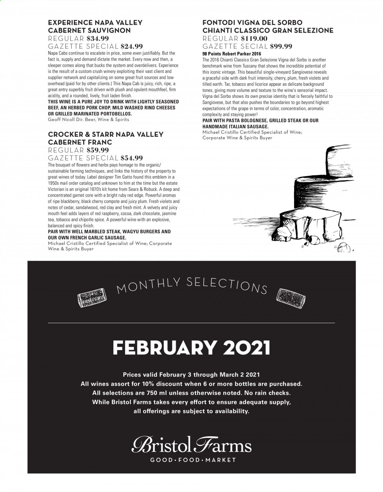 Bristol Farms (CA) Weekly Ad Flyer February 1 to February 28