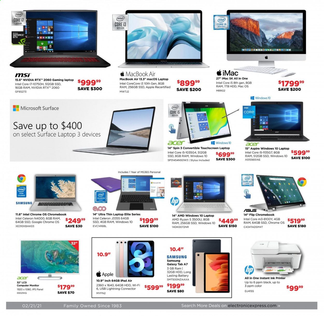 Electronic Express Weekly Ad Flyer February 21 to February 27