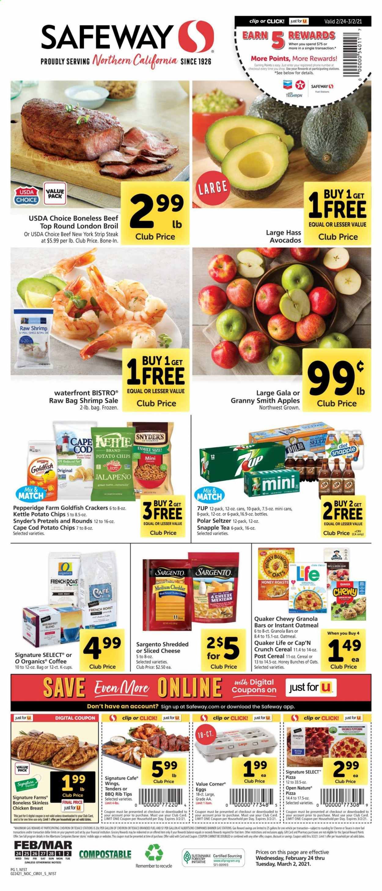 Safeway (AZ, CA, CO, HI, MD, NE, OR, VA, WA) Weekly Ad Flyer February 24 to March 2