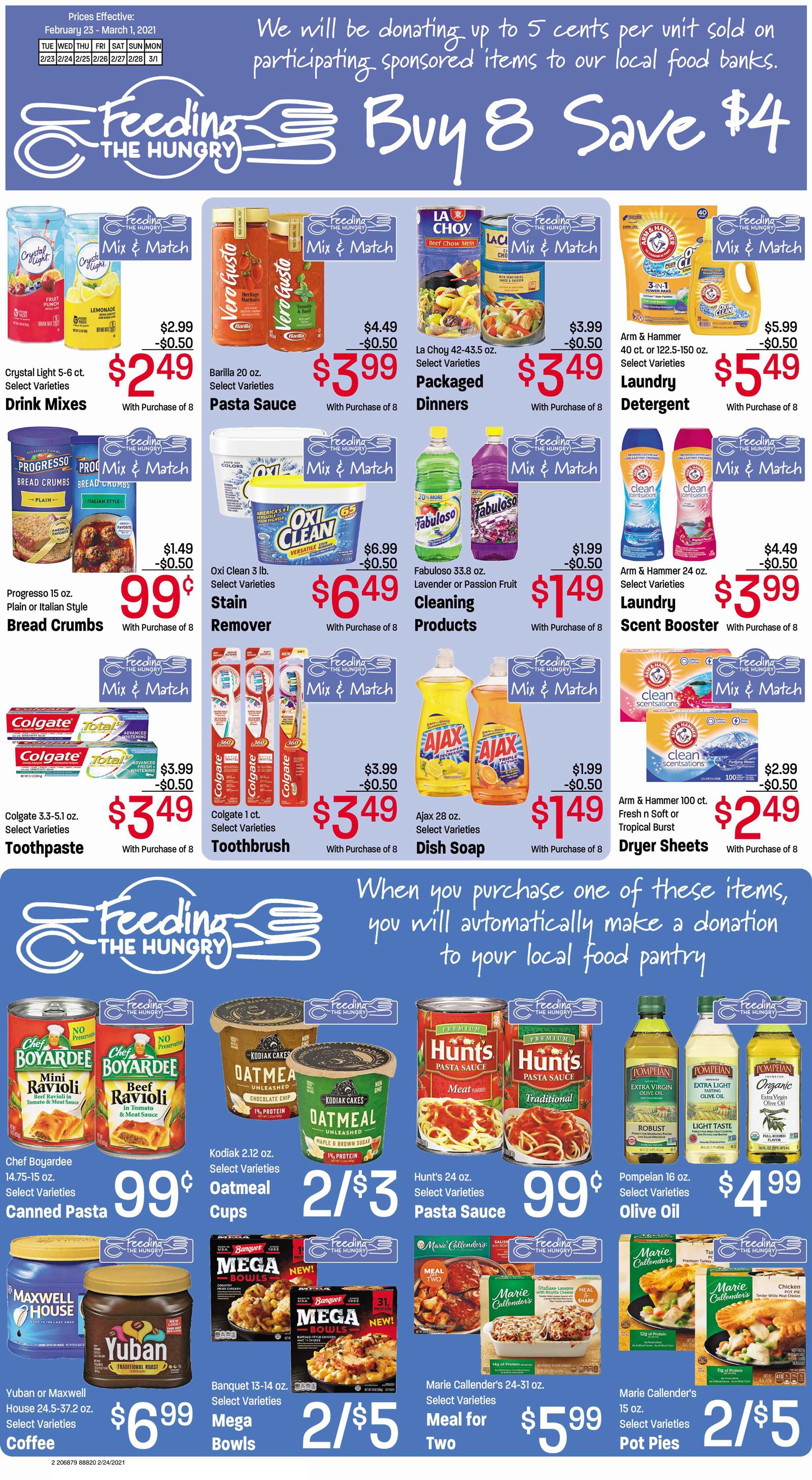 Ridley's Family Market Feeding The Hungry Sale Weekly Ad Flyer February 23 to March 1, 2021