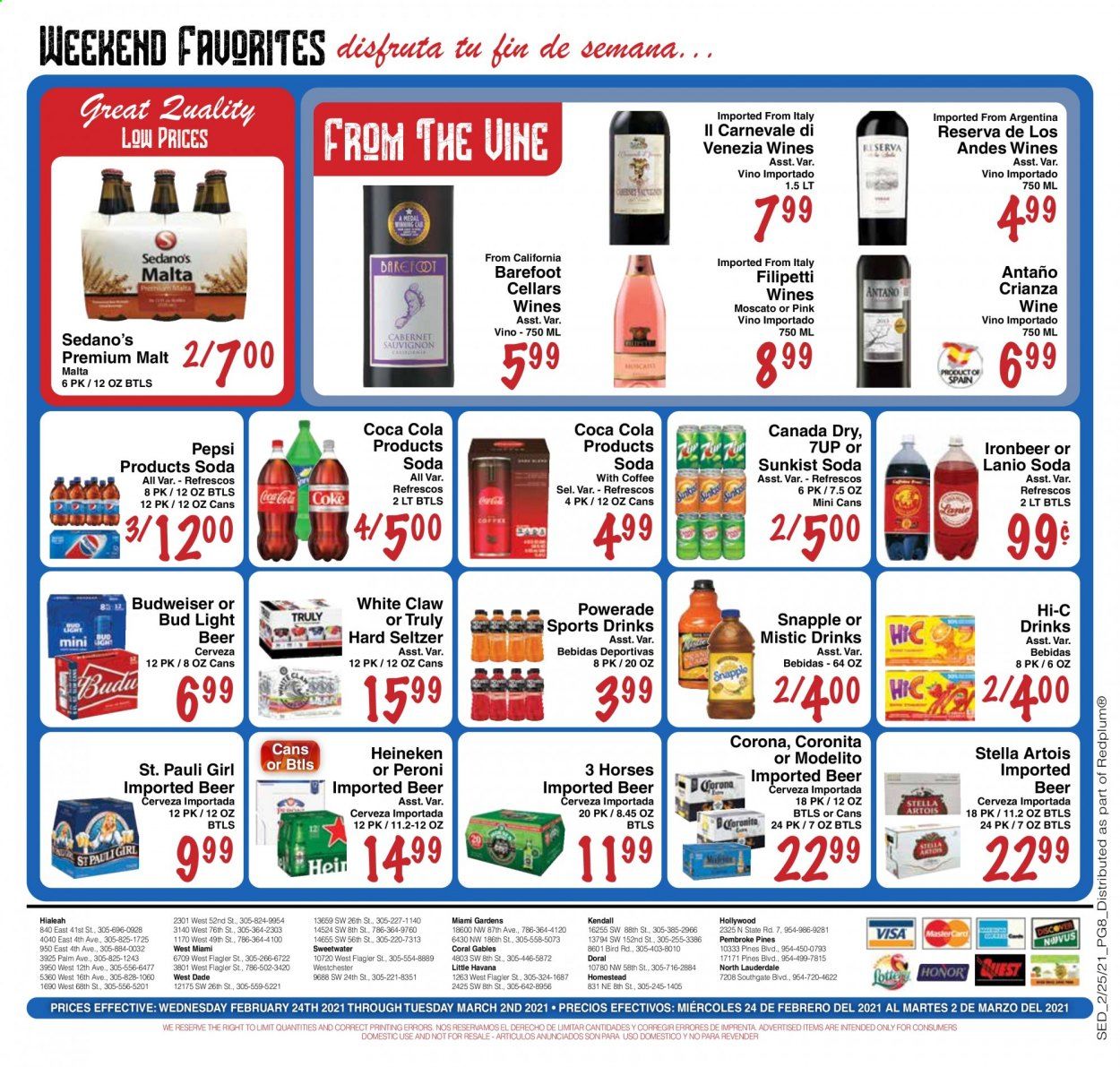 Sedano's (FL) Weekly Ad Flyer February 24 to March 2