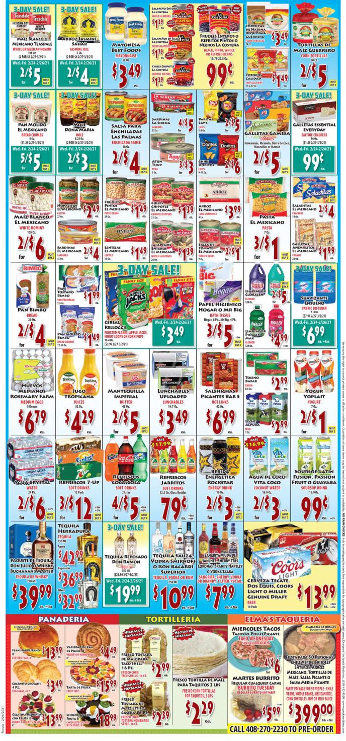 Fresco Supermarket Weekly Ad Flyer February 24 to March 2, 2021