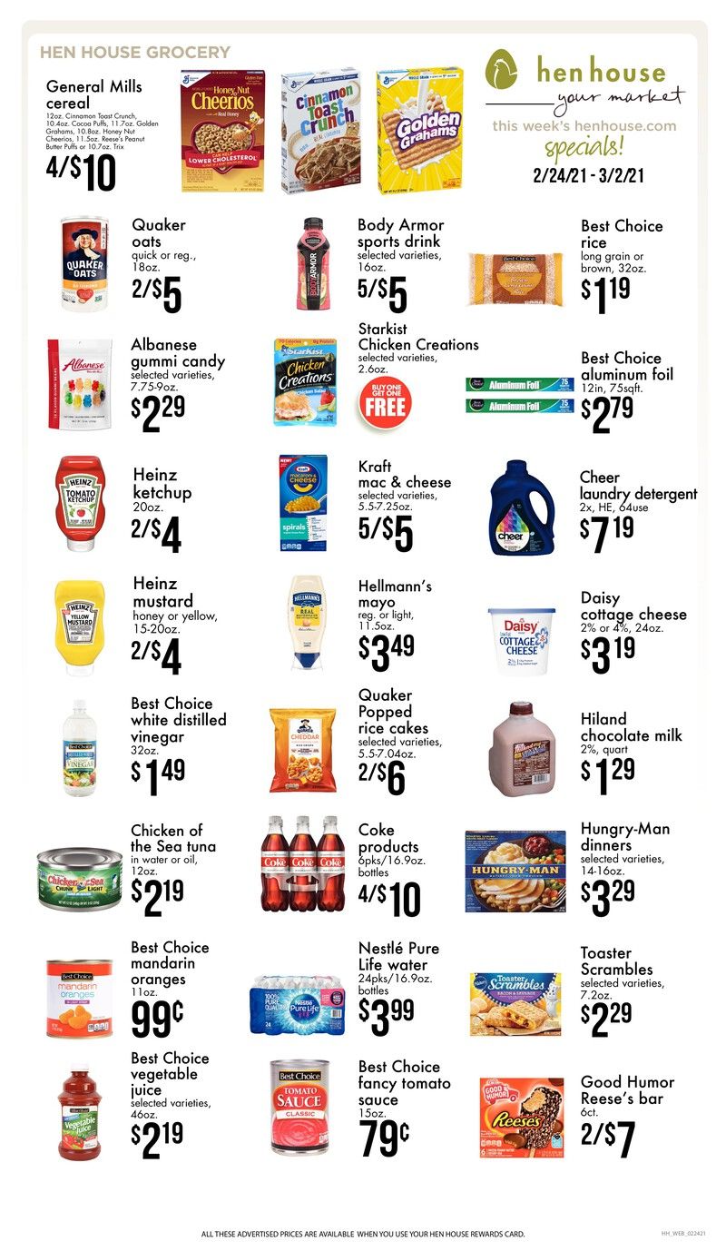 Hen House Weekly Ad Flyer February 24 to March 2, 2021