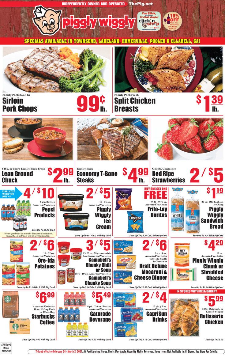 Piggly Wiggly (GA) Weekly Ad Flyer February 24 to March 2, 2021