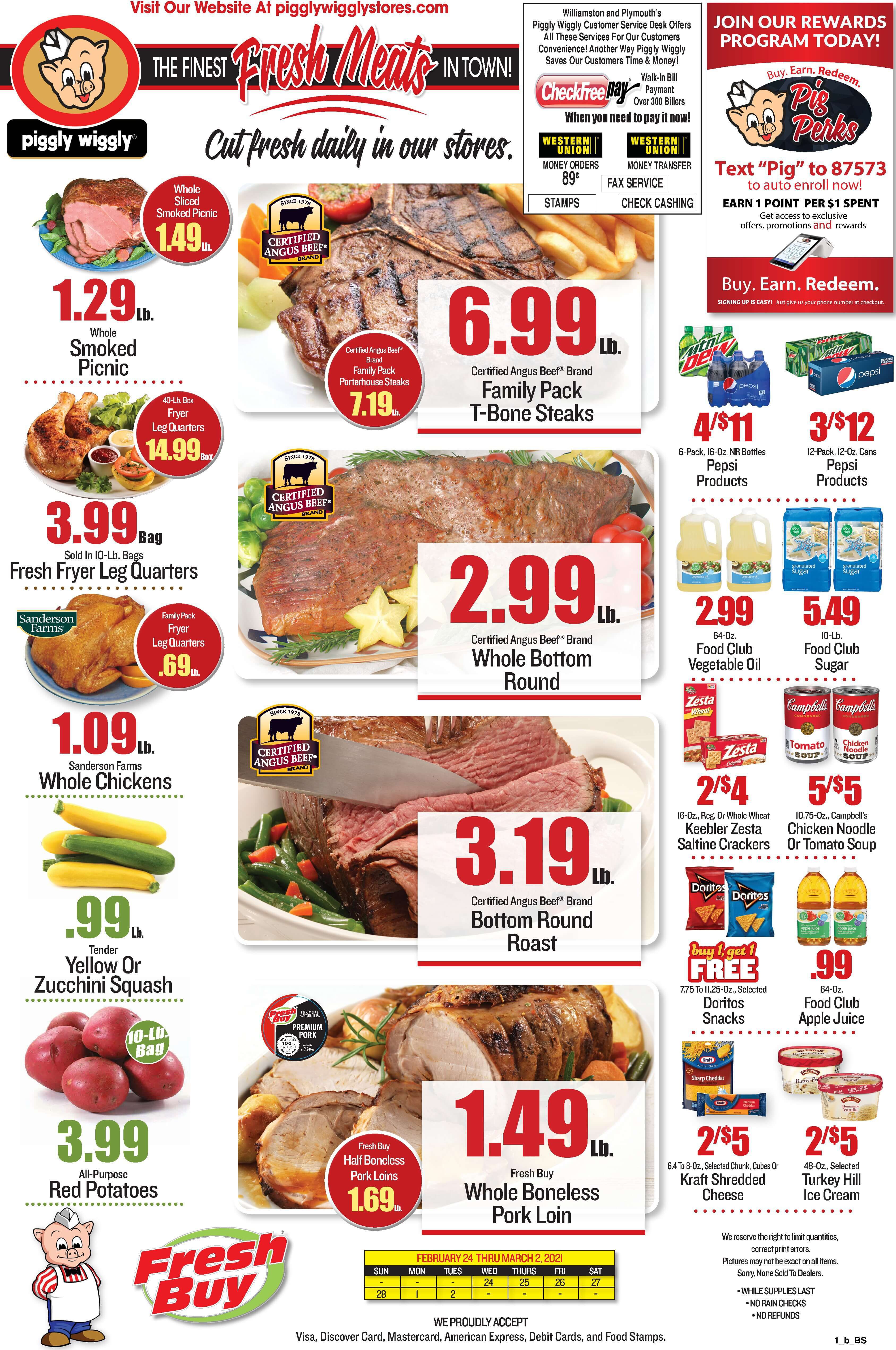 Piggly Wiggly (NC) Weekly Ad Flyer February 24 to March 2, 2021