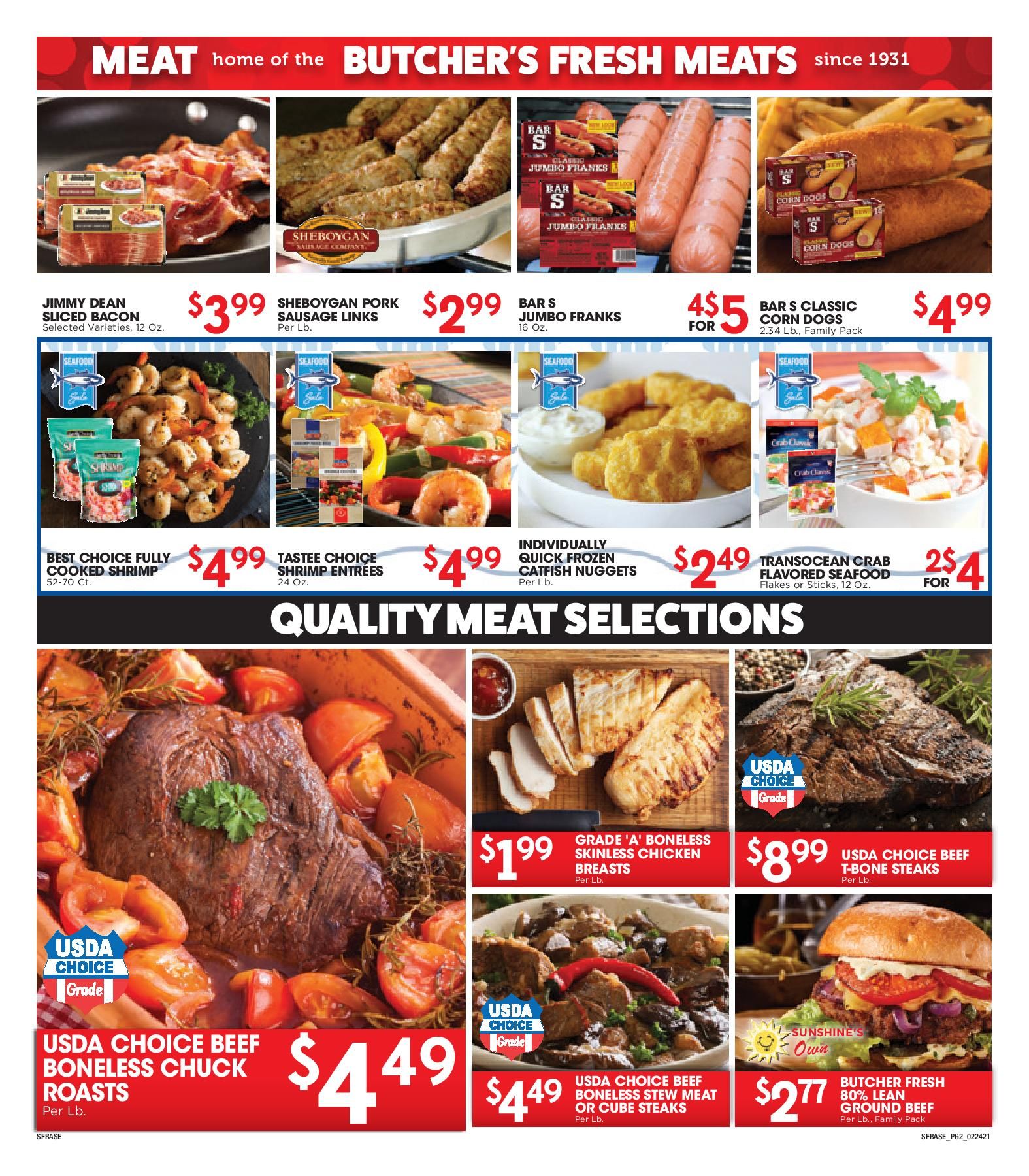 Sunshine Foods Weekly Ad Flyer February 24 to March 2, 2021