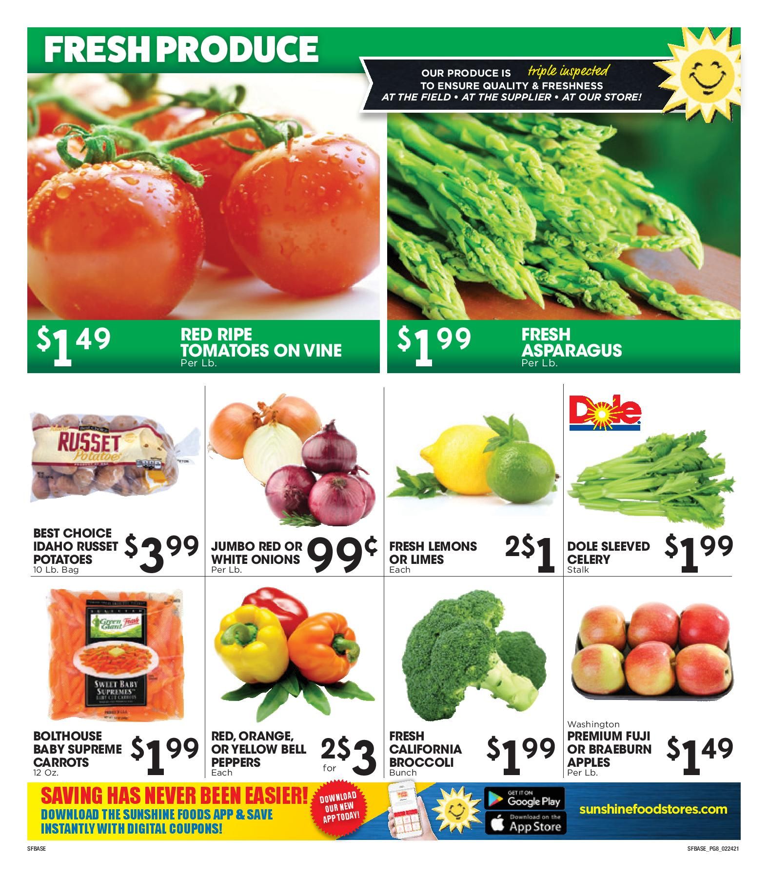 Sunshine Foods Weekly Ad Flyer February 24 to March 2, 2021