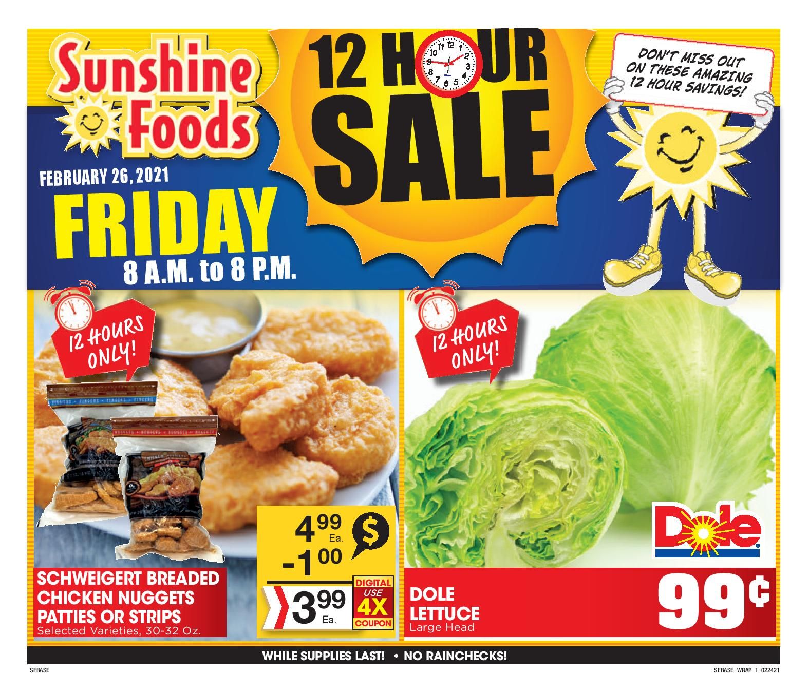 Sunshine Foods Weekly Ad Flyer February 24 to March 2, 2021